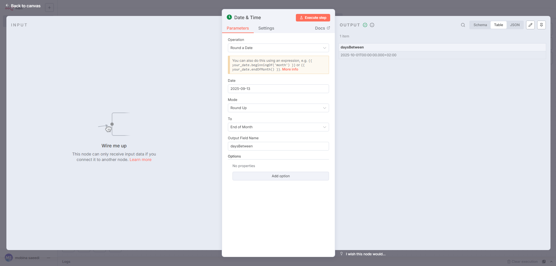 Round a Date ( گرد کردن تاریخ) در n8n