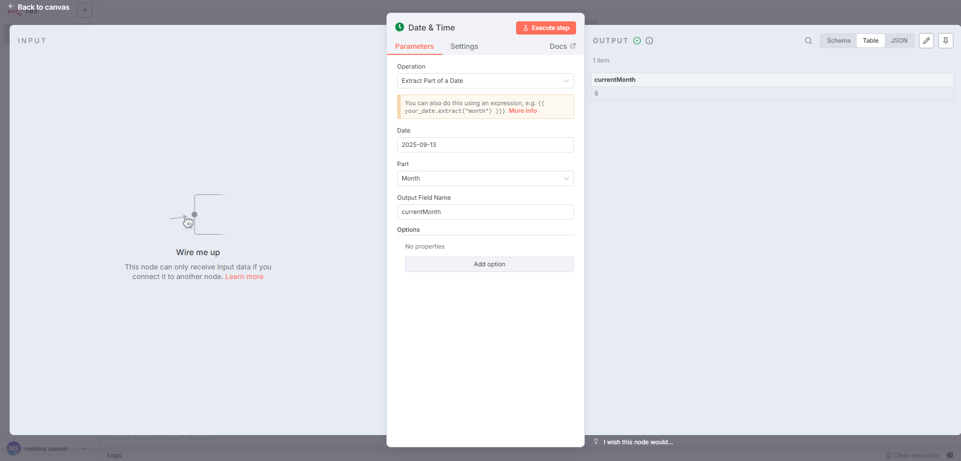 Extract Part of a Date  (استخراج بخش خاصی از تاریخ) در n8n